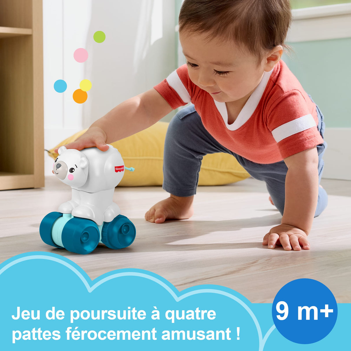 Fisher-Price - Ours polaire a poursuivre - Jouet d'éveil pour bébé - Fisher-Price - JDL63