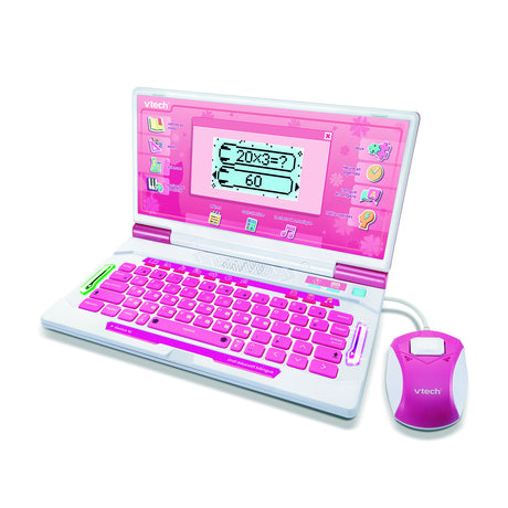 VTECH - GENIUS XL ORDI ÉDUCATIF BILINGUE ROSE - Rose