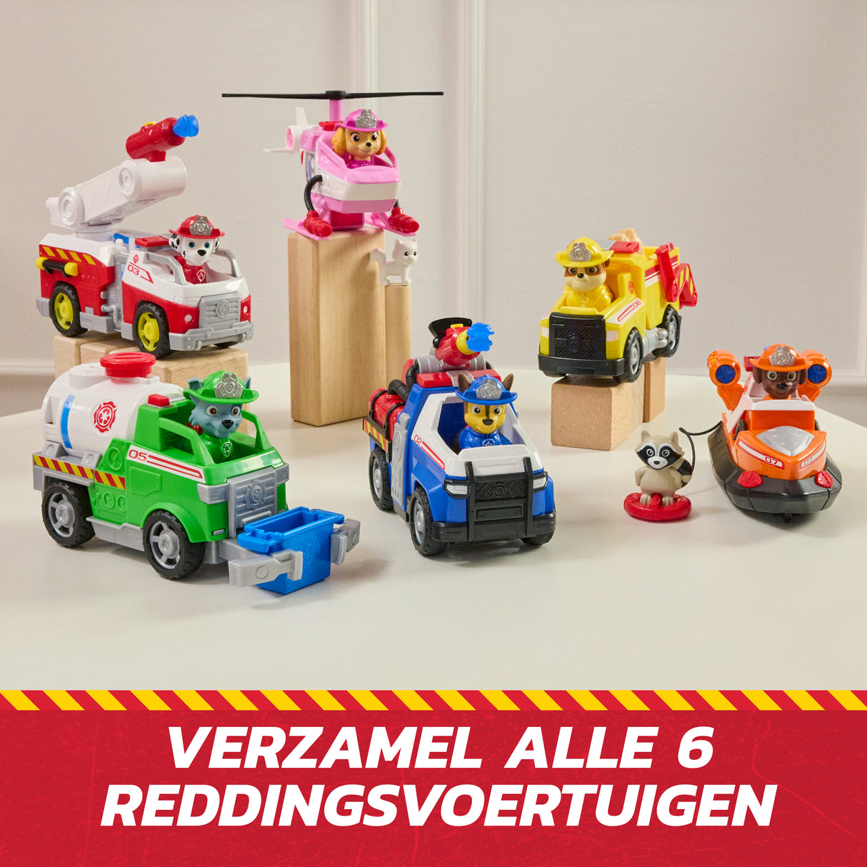 Figurine Chase - Véhicules + 2 projectiles - des 3 ans - Fire Rescue - La Pat'Patrouille