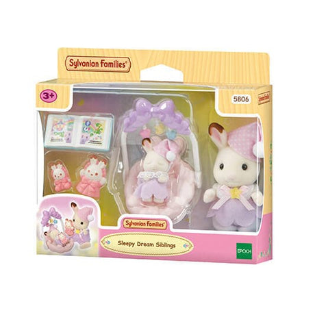 Le coucher des soeurs Lapin Chocolat - Sylvanian Families - 5806