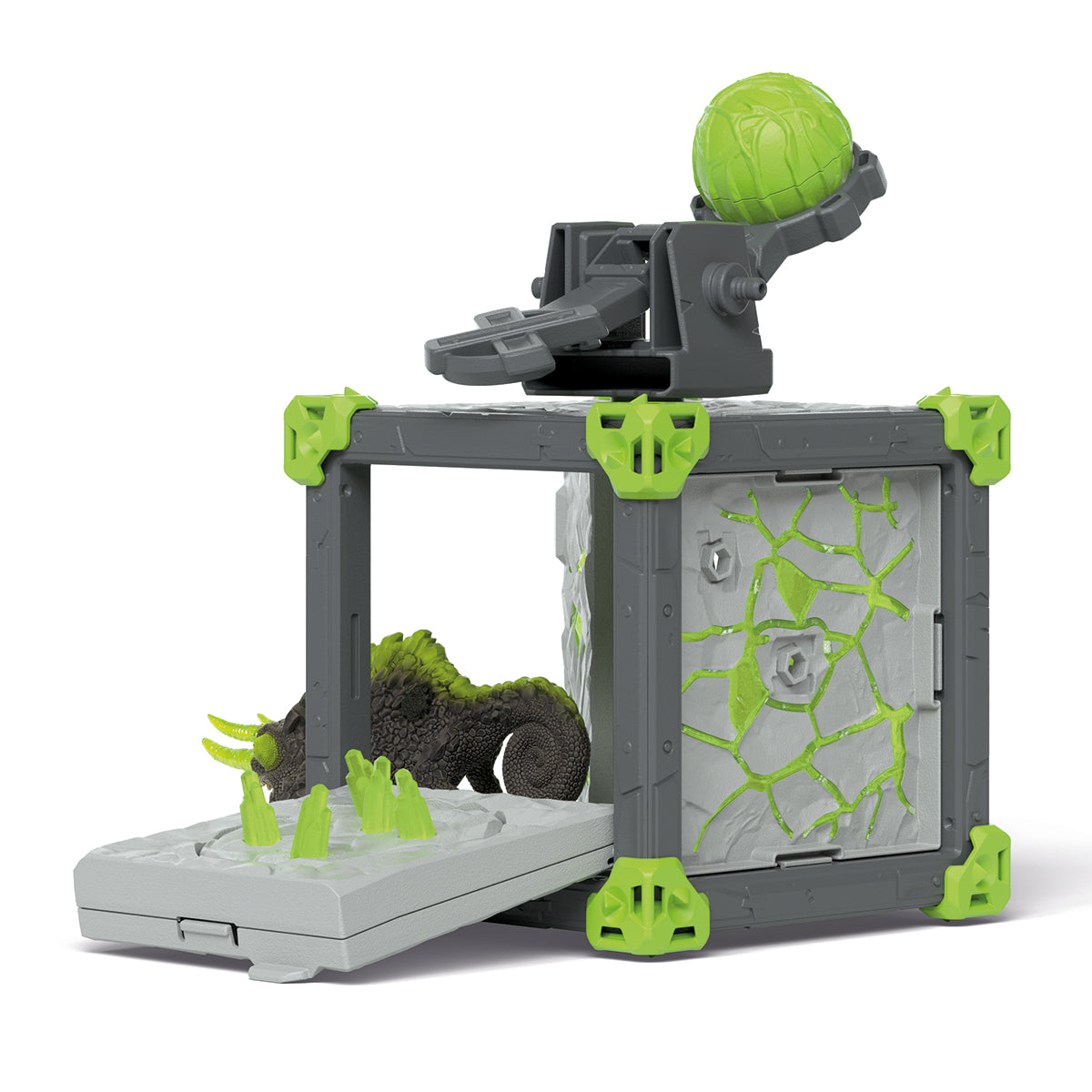 BattleCave Caméléon de Pierre, Extension de l'arene, SCHLEICH 42677 Eldrador Creatures, des 7 ans
