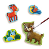 Moulage et peinture - SES CREATIVE - Hobby - Animaux de la foret - Activité manuelle nature - Idée cadeau fille garçon - Age : 5+