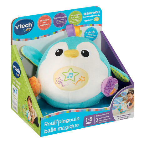 VTECH BABY -  ROULI'PINGOUIN BALLE MAGIQUE - Multicolore