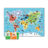 Clementoni - Puzzle a la découverte du monde - Avec activités, défis, tombola et jeu de recherche - Dés 6 ans