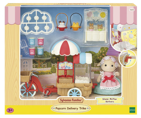 Figurine miniature - SYLVANIAN FAMILIES - La maman mouton et son stand de popcorn