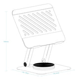 Support tablette universel sur pied Tooq NARVI-S (Argent)
