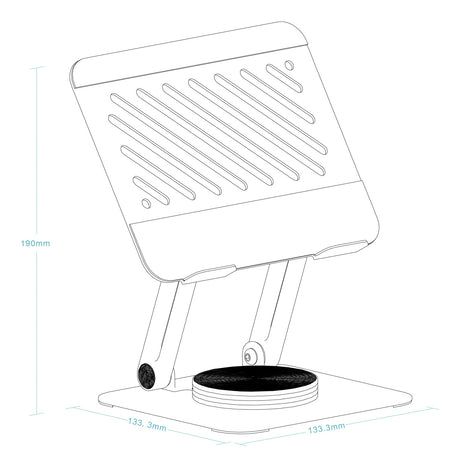 Support tablette universel sur pied Tooq NARVI-S (Argent)