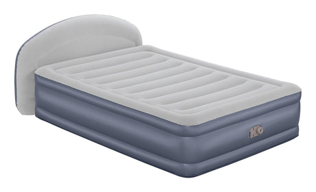 Matelas gonflable - BESTWAY - 671BD Queen - Pompe électrique intégrée - Tete de lit LoungeLux - Tritech durable