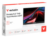 Ecran portable tactile 15,6" Verbatim Light Full HD (Noir)
