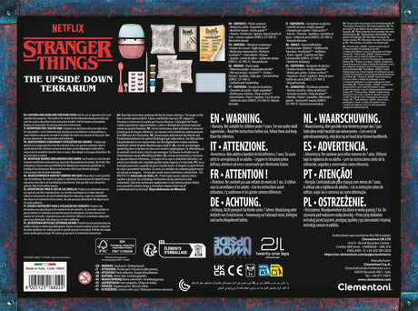 Stranger Things - Terrarium - Clementoni - Création Maison de Vecna et le monde a l'envers - Des 8ans