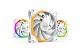Lot de 3 Ventilateurs de boitier be quiet! Light Wings High Speed RGB - 12cm (Blanc)