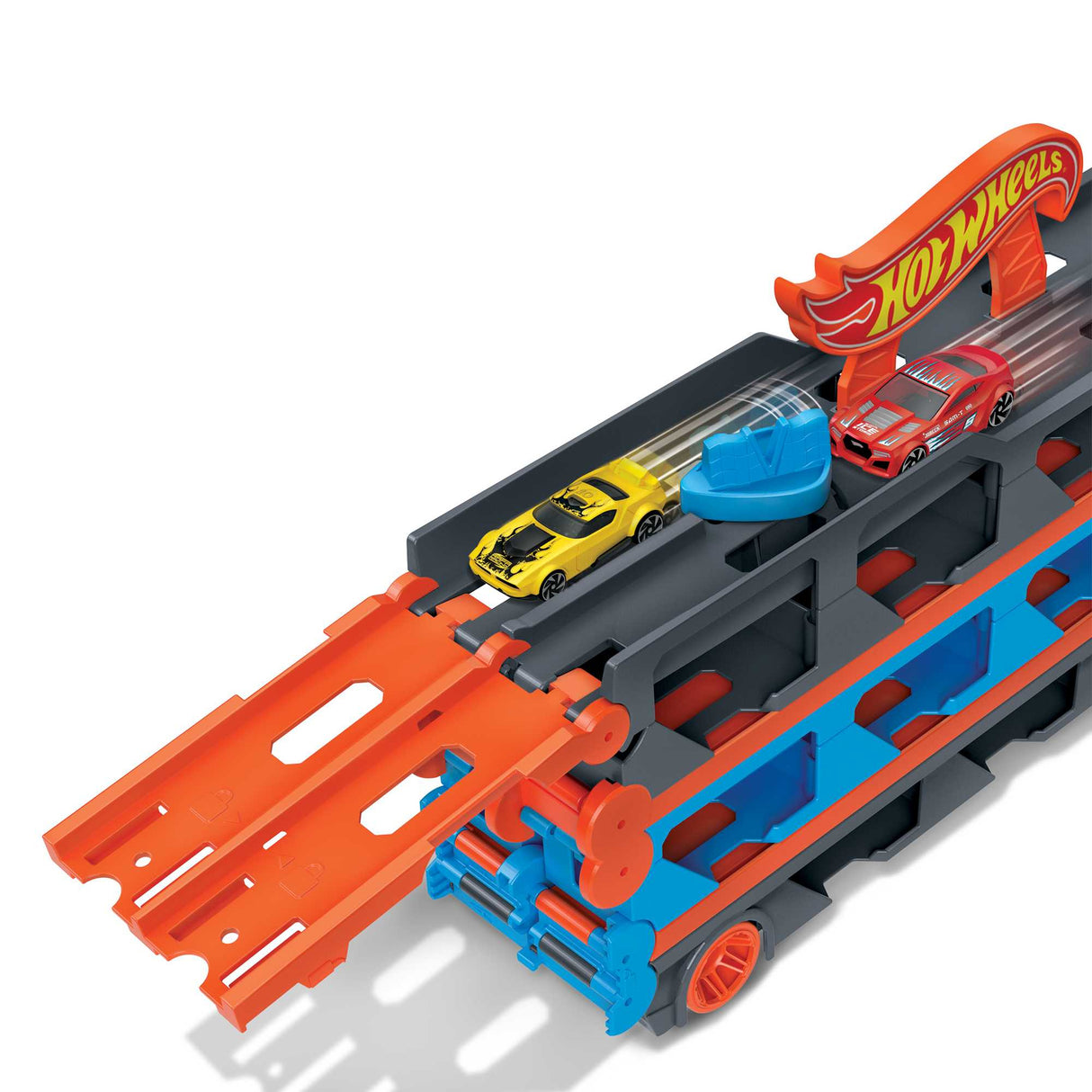 Hot Wheels - Super transporteur extensible - Circuit / Petite voiture - Des 4 ans GVG37