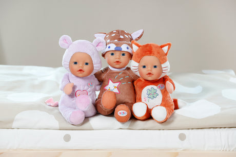Poupon - BABY BORN - Poupon Renard - Petites oreilles douces et poches pour les doigts - 26 cm - Nouveau-né