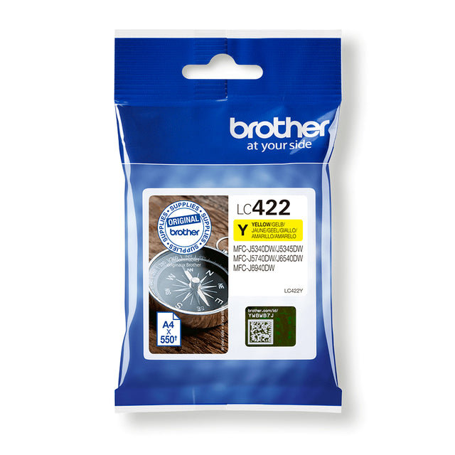 Cartouche d'encre Brother LC-422 (Jaune)
