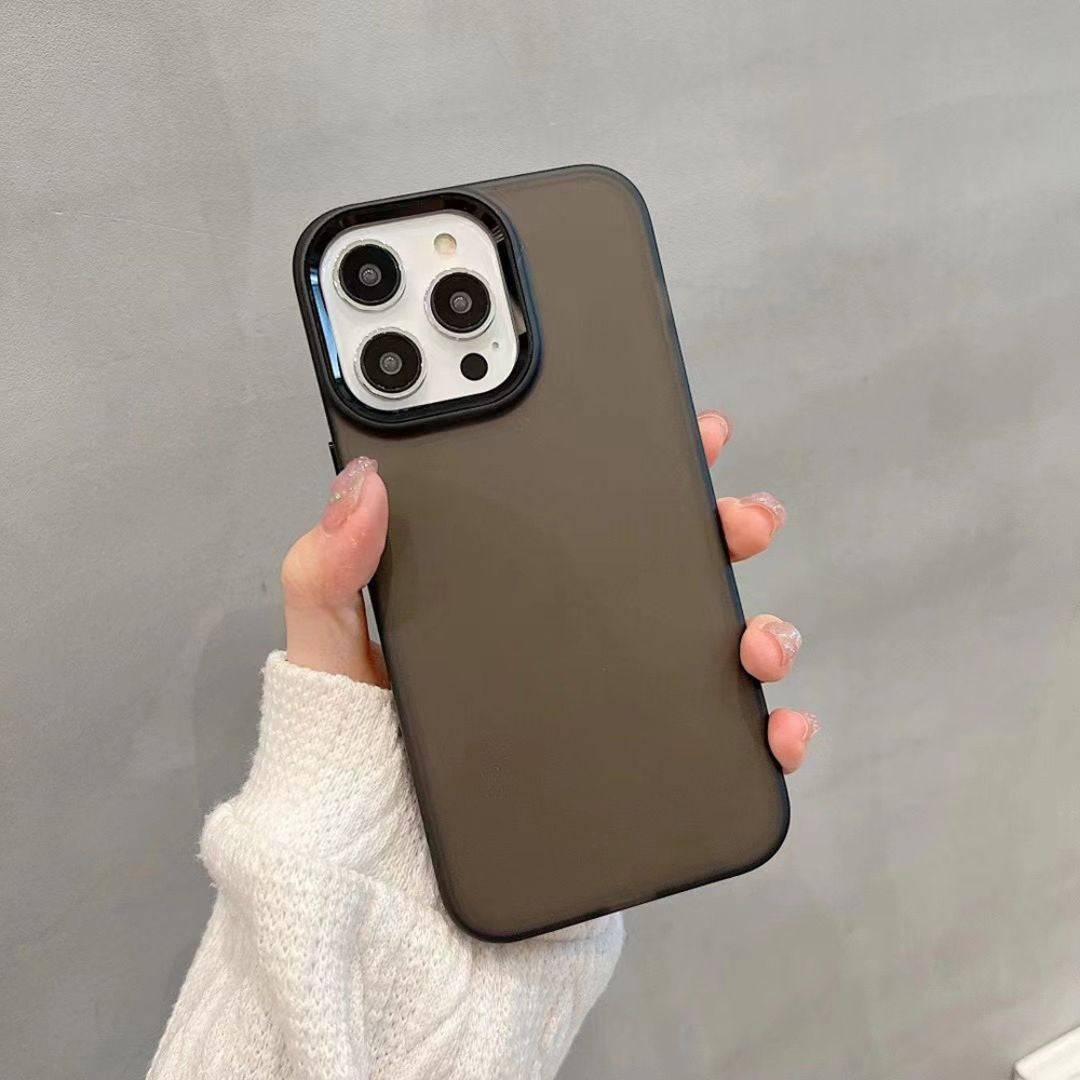 WE Coque colorée protection METALLIQUE IPHONE 12 / 12 PRO Noir