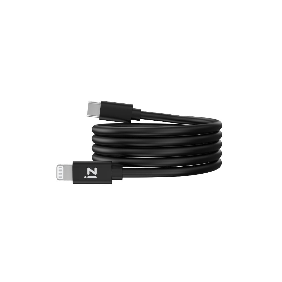 C ble IZZY USB-C / Lightning 1m - 27W - noir