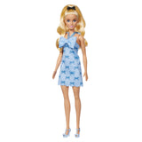 Barbie - Poupée Barbie Fashionistas Robe Dos Nu Bleu Layette avec noeud - Barbie - HYT93