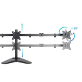 Support triple-écran é poser Tooq DB1704TN 13"-27" (7kg max) (Noir)