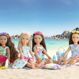 Coffret Zoé a la plage - COROLLE GIRLS - Poupée mannequin - 5 accessoires - 28 cm - Des 4 ans