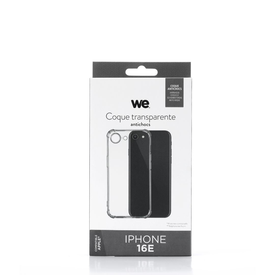 WE Coque de protection TPU - antichocs - APPLE IPHONE 16E Transparent