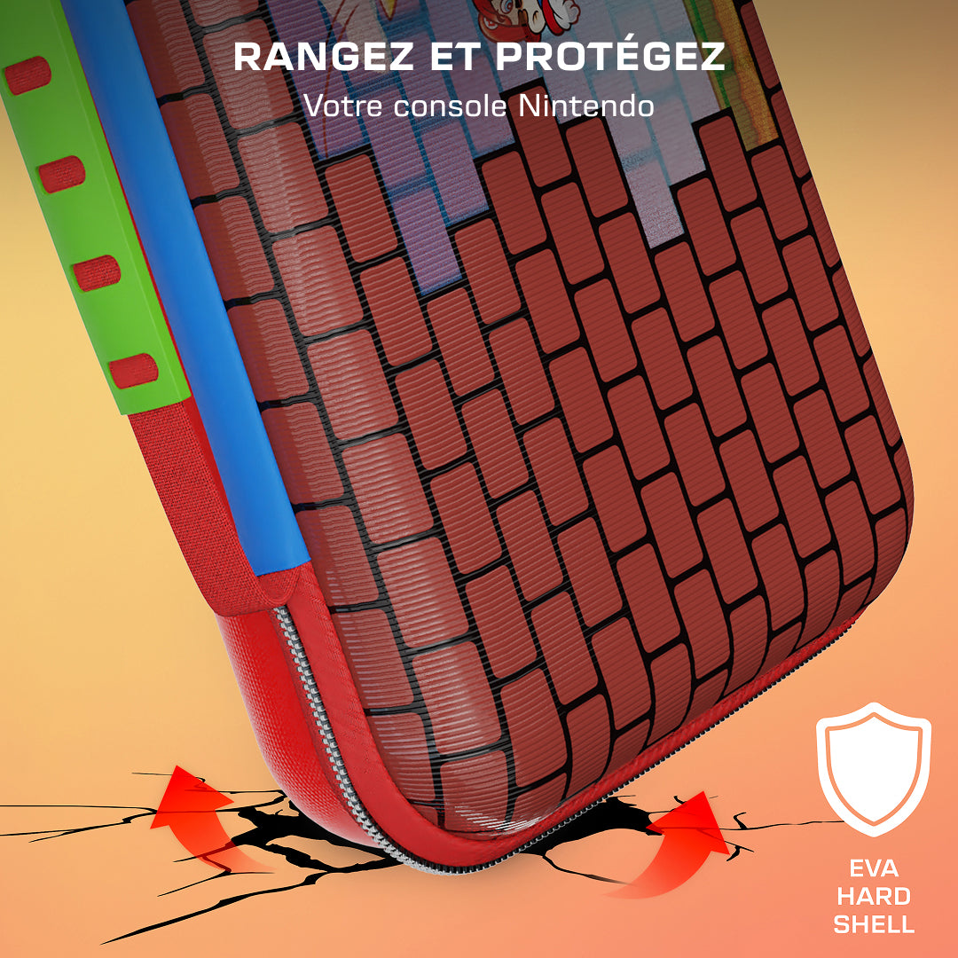 Etui de voyage PlayTrek - Turtle Beach - Mario Bricks - Nintendo Switch 2