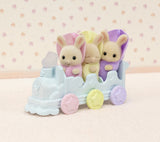 Les triplés Lapin Creme et accessoires de bain - Sylvanian Families - 5707