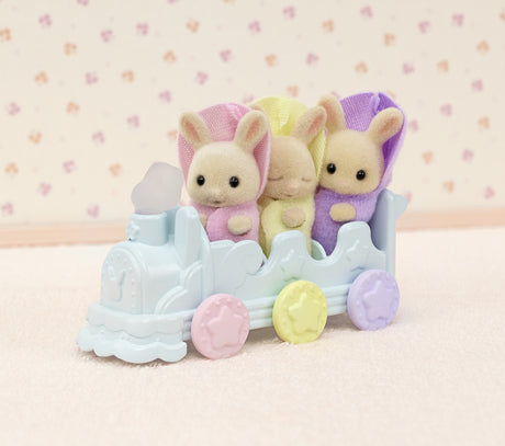Les triplés Lapin Creme et accessoires de bain - Sylvanian Families - 5707