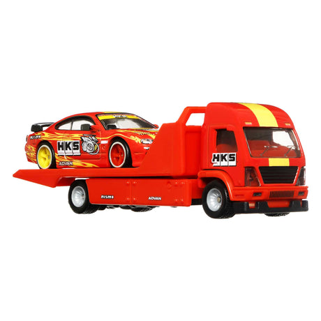Hot Wheels - Véhicule et Transporteur (modele aléatoire) - Camion / Petite voiture - Des 3 ans FLF56