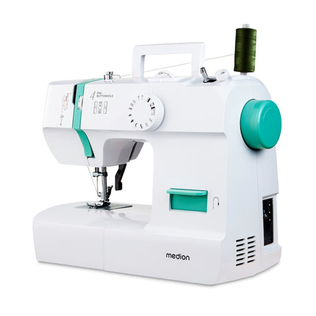 Machine a Coudre - MEDION - SM 70 - 71W - 12 Points - 700 tr/min – LED - Turquoise