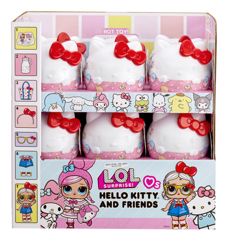 L.O.L. Surprise! - Loves Hello Kitty and Friends -  1 Poupée, Tenues et  Accessoires, Emballage Opaque,  8 Poupées a collectionner