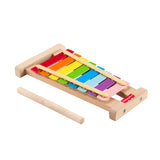 Fisher-Price-Xylophone en bois, instrument de musique avec 2 pieces HXV13