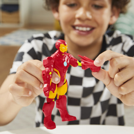 MixMashers Iron Man, figurine 12 cm personnalisable a mélanger et combiner avec accessoires, Marvel, des 4 ans