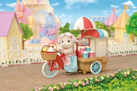 Figurine miniature - SYLVANIAN FAMILIES - La maman mouton et son stand de popcorn