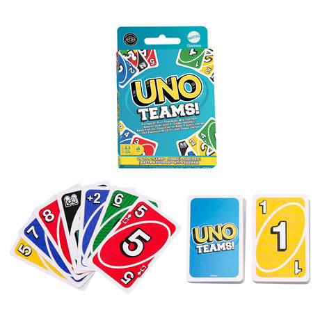 Jeu de carte - MATTEL - UNO Teams - Multicolore - 2 joueurs ou plus - a partir de 7 ans