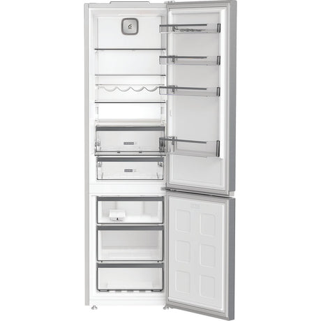 Réfrigérateur combiné - WHIRLPOOL - WHK26402XP4E - 355 L - Dual NoFrost - 6e sens - Porte bouteille - 203.5x59.5x66.3 - Inox