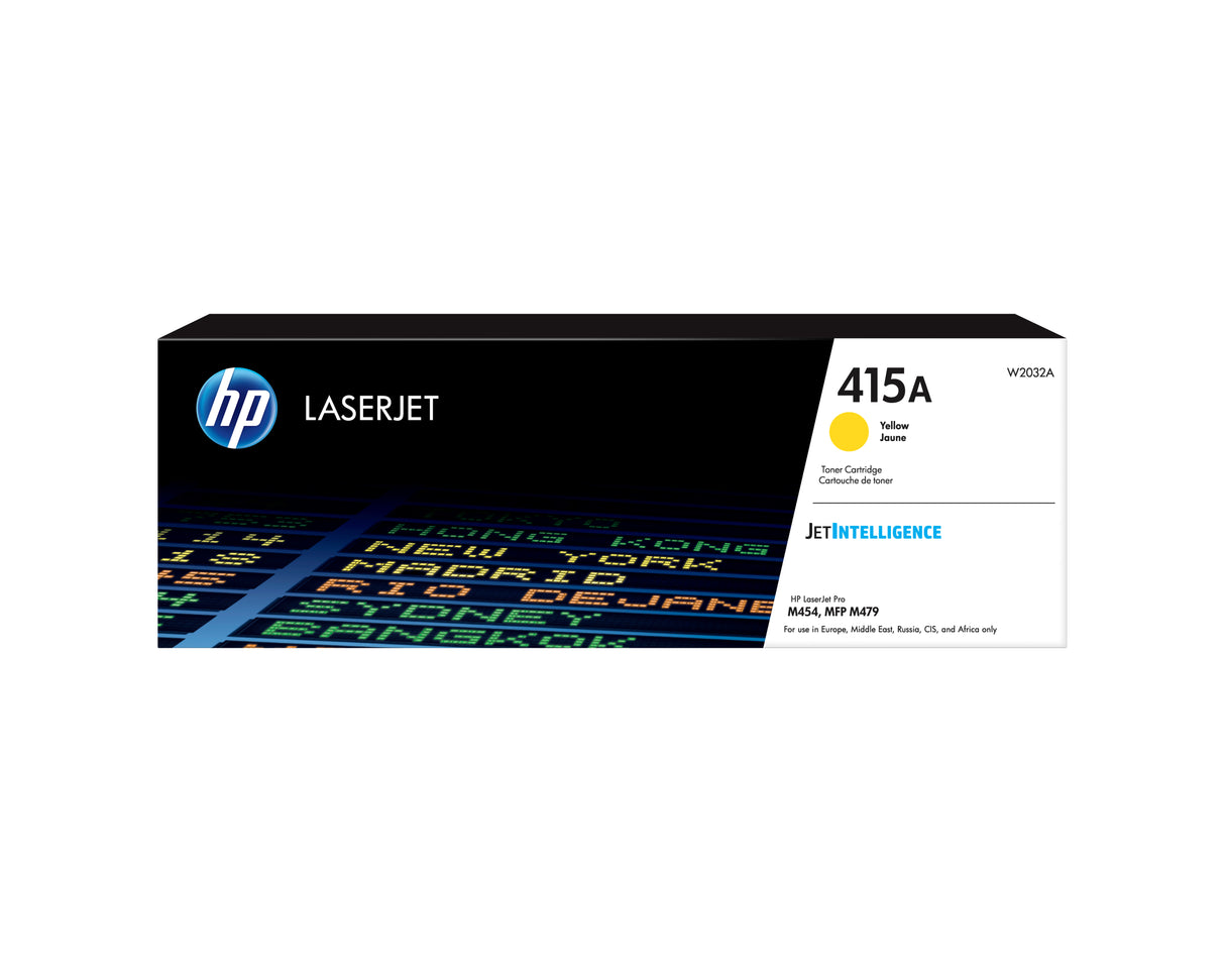 Cartouche de toner jaune HP 415A pour HP Color LaserJet Pro M454 et MFP M479