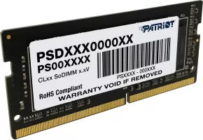 Barrette mémoire SODIMM DDR4 8Go Patriot Signature Line  3200Mhz (Noir)