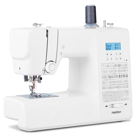 Machine a Coudre Numérique - MEDION - SD 36 - 38W - 270 Points - 700 tr/min - LED - Blanc