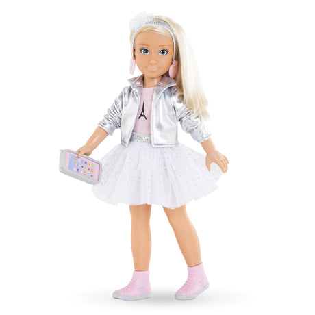 Poupée Mannequin - COROLLE - Valentine Fashion Week Paris - 28 cm - 4 accessoires - Senteur vanille - Des 4 ans