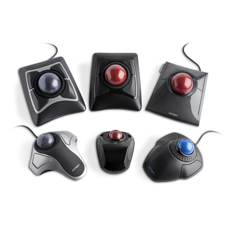 Kensington, Souris TrackBall ergonomique filaire pour PC, Mac, ambidextre, Gris