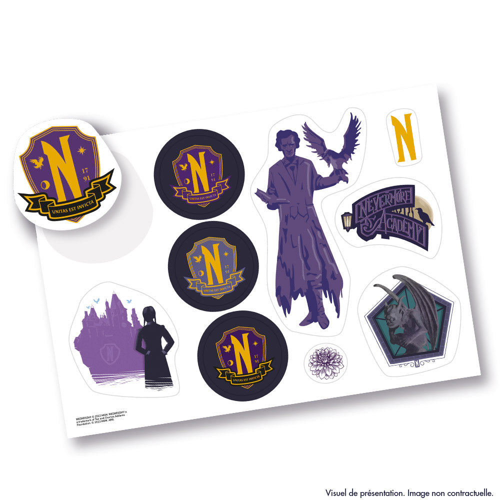 Cartes a collectionner - PANINI - WEDNESDAY HALLOWEEN - 40 cartes + 5 cartes XXL