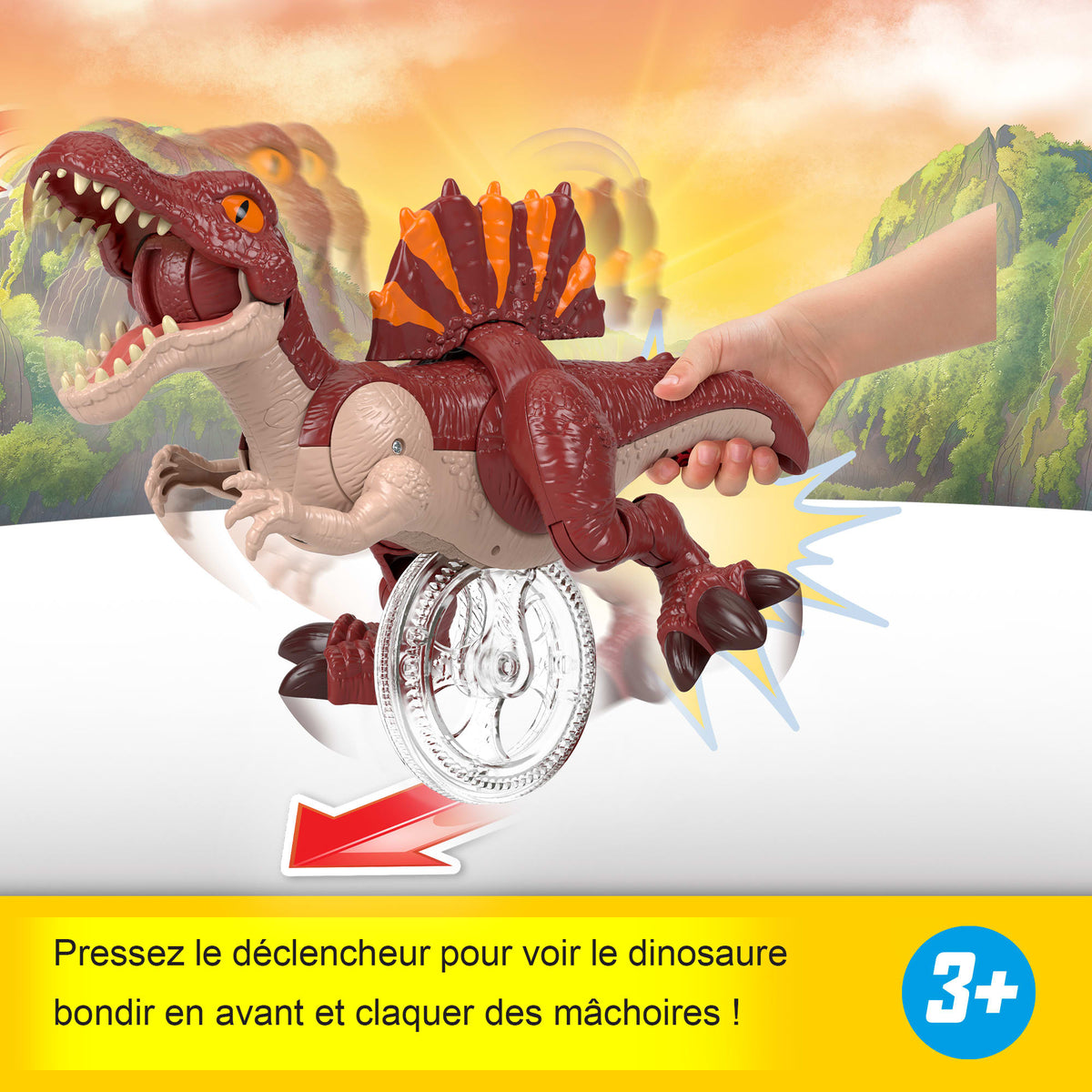 Imaginext Figurines Srint Spino - La Course Du Spinosaure - Fisher-Price Jurassic World : Renaissance - Des 3 ans - JFR24