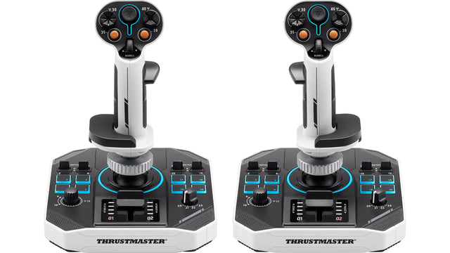 Joystick spatial - THRUSTMASTER - Sol-R 2 HOSAS Space Sim Duo - Ambidextre - 88 boutons - Technologie H.E.A.R.T. 16 bits
