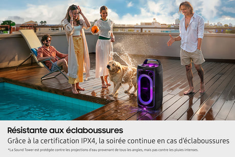 Enceinte - SAMSUNG - MX ST40F/XE - 160 W - Effets lumineux - Bluetooth - Batterie 16h - Noir
