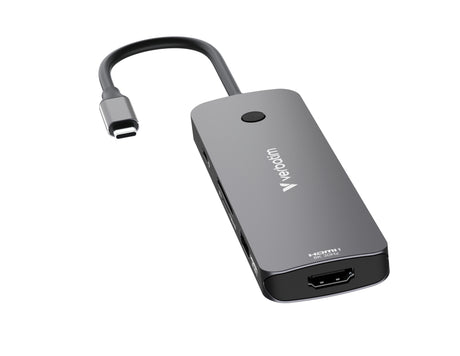 Station d'accueil portable USB-C 3.2 Verbatim Hub Pro Multiports 8 (Gris)