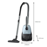 Aspirateur Traineau avec sac - PHILIPS XD1142/10? - Aspirateur Série 1000 - 750 W - 77 dB - 3 L - Bleu Gris