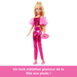 Barbie - Poupée Deluxe Style - Tenue rose métallisé et cheveux blonds - Barbie - JFP40