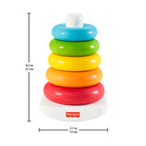 Fisher-Price - Pyramide arc-en-ciel - Jouet d'éveil 1er âge - Des 6 mois GRF09