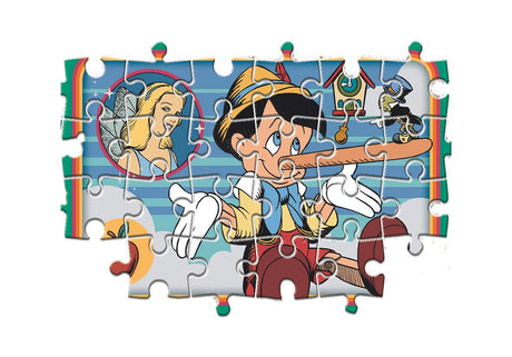 Puzzle Enfant Disney Classic 2x60 pieces Walt Disney, Fabriqué en Italie, 24823, Clementoni