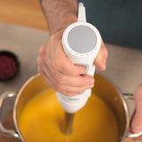 Mixeur plongeant - BRAUN - MultiQuick 5 - 1000 W - 21 vitesses - Gobelet 600 ml - Mini hachoir - Fouet - Blanc